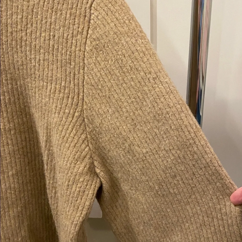 J. Crew Oatmeal Ribbed Knit Sweater - Picture 3 of 4